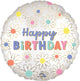 Satin Daisies Happy Birthday 18" Balloon