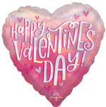 Happy Valentine's Day Iridescent Pearl Shine 18" Balloon
