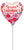 Happy Valentine's Day Satin Floral Bright Chintz 9" Air-fill Balloon (requires heat sealing)
