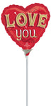Just My Type Love You 4" Air-fill Balloon (requires heat sealing)