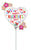 Valentine Hearts and Daisies 14" Balloon