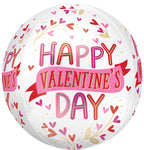 Happy Valentine's Day Botanical Traces 16" Balloon