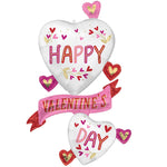 Valentine Satin Botanical Traces 49″ Balloon