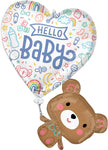 Sweet Baby Shapes Hello Baby 31" Balloon
