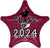 Class of 2024 Berry Star 18″ Balloon