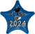 Class of 2024 Blue Star 18″ Balloon