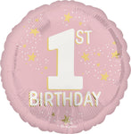 Little Miss One-derful 1st Birthday 17" Balloon