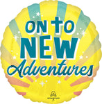 On To New Adventures 17" Balloon