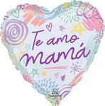 Te Amo Mama Sweet Scribbles 17" Balloon
