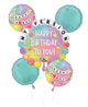 Friendship Bracelet Birthday Balloon Bouquet