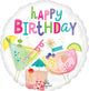 Cocktail Surprise Birthday 17" Balloon
