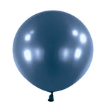 24" Metallic Navy Flag Blue (4 count)