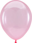 Crystal Clearz Pink 5" Latex Balloons (100 count)