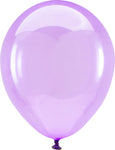 Crystal Clearz Purple 5" Latex Balloons (100 count)