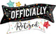 Officialy Retired Retirement 38" Balloon