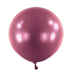 Metallic Burgundy 24″ Latex Balloons (4 count)