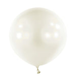 Pearl Frosty White 24″ Latex Balloons (4 count)