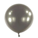 Pearl Jet Black 24″ Latex Balloons (4 count)