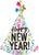 Satin Confetti Cheer New Year 36″