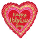 Valentine Scalloped Sweethearts 18" Foil