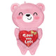 Blush Bear Hugs Multi-Balloon 31" Foil