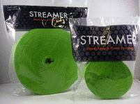 81' Crêpe Streamer - Apple Green