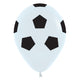 Soccer Ball - Fashion White 5" Latex Balloons - 50pk