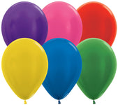 Metallic Assortment 11" Latex Balloons (25 count)