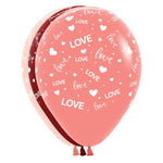 Love and Hearts Latex 11″ Latex Balloons (50 count)