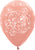 Metallic Rose Gold Filigree 11″ Latex Balloons (50 count)