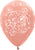 Metallic Rose Gold Filigree 11″ Latex Balloons (50 count)