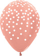 Metallic Rose Gold Confetti 5″ Latex Balloons (100 count)