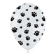Paw Prints 11" 6 Pack Latex Balloons