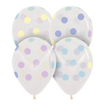 Polka Dots Pastel 50 Count 11″ Latex Balloons (50 count)