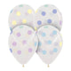 Polka Dots Pastel 11″ Latex Balloons (6 count)