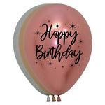 Happy Birthday Reflex Deluxe 11″ Latex Balloons (50 count)