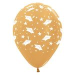 Graduation - Metallic Gold 11″ Latex Balloons (6 count)