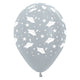 Graduation - Metallic Silver 11″ Latex Balloons (6 count)