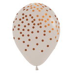 Sempertex Copper Confetti - Deluxe White Sand 11" Latex Balloons