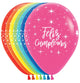 Feliz Cumpleaños Radiant Assortment 11" Latex Balloons (50 count)