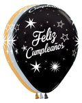 Feliz Cumpleaños Sparkles Assortment 11" Latex Balloons (50 count)