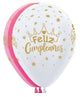 Feliz Cumpleaños Crowns Assortment 11" Latex Balloons (50 count)