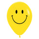 Smiley - Fashion Yellow 11" 6 Pack Latex Balloons