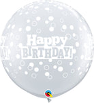 Birthday Confetti Dots-A-Round 36" Latex Balloons (2 count)