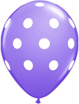 Big Polka Dots - Lilac 11″ Latex Balloons (50 count)