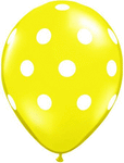 Big Polka Dot - Citrine Yellow 11″ Latex Balloons (50 count)