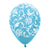 Damask - Pearl Caribbean Blue 11″ Latex Balloons (6 count)