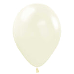 Sempertex Deluxe Almond White 11" Latex Balloons - 25pk