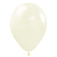Sempertex Deluxe Almond White 11" Latex Balloons - 100pk