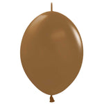 Sempertex Link-O-Loon - Deluxe Mocha 12" - 50 Pack Latex Balloons